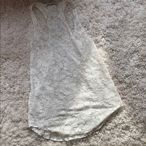 American Rag White Floral SeeThru Bikini Coverup